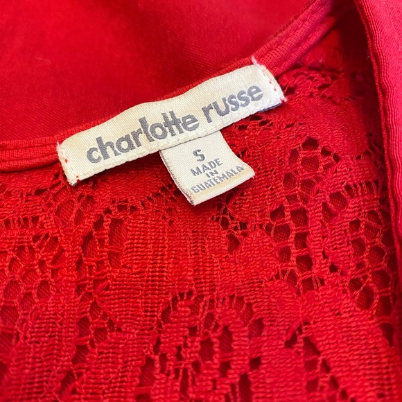 Charlotte Russe Women’s Red Figure Flattering Dress (Sz.S) - Picture 4 of 5